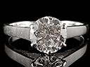 Vintage 18ct W/Gold 1.25ct Diamond Engagement Ring