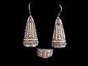Vintage Silver & Gold Art Deco Jewellery Set