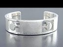 Vintage Signed Silver Gucci Bangle 