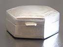 Antique Silver Hexagonal Pill Box
