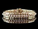 Vintage 14ct Gold 1.76ct Diamond Bracelet 