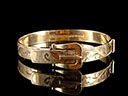 Vintage 9ct Gold Hinged Buckle Bracelet
