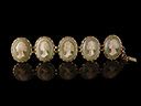 Antique Italian 14ct Gold Hardstone Cameo Bracelet 