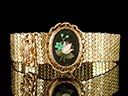 Antique Dutch 14ct Gold Pietra Dura Belt Bracelet