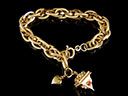 Vintage Italian 18ct Gold Bracelet & Fobs