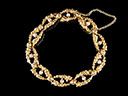 Antique French 18ct Gold Rose & Pearl Bracelet 