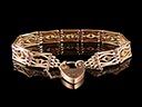 Antique 9ct Rose Gold Gate Bracelet 