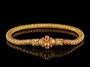 Antique 22ct Gold & Ruby Snake Bracelet
