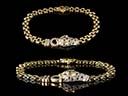 Vintage 18ct Sapphire & Diamond Panther Bracelet 
