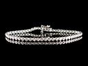 Vintage 9ct W/Gold 1.00CT Diamond Tennis Bracelet