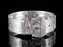 Vintage Solid Silver Buckle Bangle