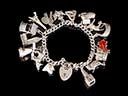Vintage Sterling Silver Charm Bracelet Thumbnail