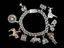 Antique Silver Charm Bracelet 