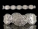 Antique Silver Egyptian Filigree Bracelet