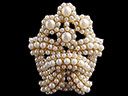 Antique Style 18ct Gold Pearl Brooch