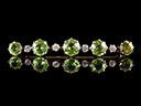 Antique 18ct Gold Peridot & Diamond Bar Brooch