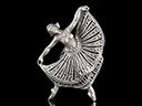 Vintage Silver & Marcasite Russian Ballerina Brooch