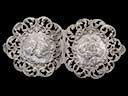 Antique Solid Silver Cherub Nurses Buckle 
