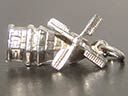Vintage Silver Nuvo Windmill Charm