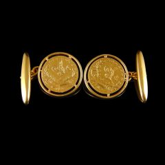 Antique 22ct Gold Turkish Coin Cufflinks