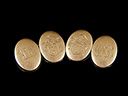 Vintage 9ct Gold Oval Cropp & Farr Cufflinks