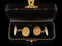 Vintage 15ct Gold & Diamond Art Deco Cufflinks 