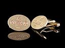 Vintage 9ct Gold Oval Cufflinks 