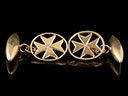 Vintage 9ct Gold Maltese Cross Cufflinks 