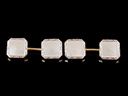 Vintage 9ct Gold & Mother of Pearl Art Deco Cufflinks 