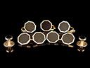 Vintage 9ct & 18ct Gold & Onyx Art Deco Dress Set