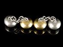 Antique Silver Gilt Solid Orbs Cufflinks