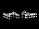 Vintage Silver & Neillo Art Deco Baton Cufflinks 