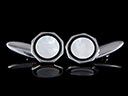 Vintage Silver & Mother of Pearl Art Deco Cufflinks 