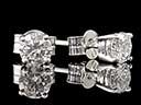 Vintage 18ct W/Gold .50CT Diamond Stud Earrings