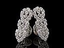 Vintage 18ct W/Gold 1.56ct Diamond Art Deco Earrings