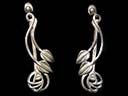Vintage Silver Rennie Mackintosh Earrings 