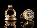 Antique 9ct Gold & Citrine Fob Seal 