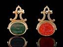 Antique 9ct Gold Swivel Fob Seal Pendant