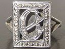 Georgian Silver and Marcasite Signet Ring
