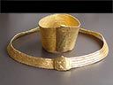 Vintage Silver Gilt Etruscan Revival Jewellery Set 