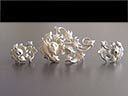 Vintage Silver Scottish Thistle Jewellery Set