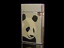 Vintage Silver Plated S.T. Dupont Fantaisies Panda Lighter 