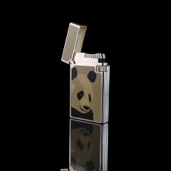 Vintage Boxed ST Dupont Fantaisies Panda Lighter - Open
