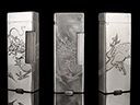 Rare Vintage Solid Silver Shanghai Dragon Liberty Lighter