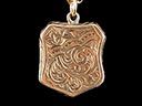 Antique 9ct Gold Armorial Picture Locket