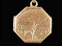 Antique 9ct Gold Octagonal Picture Locket Thumbnail
