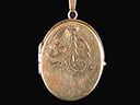 Vintage 9ct Gold Oval Picture Locket Thumbnail
