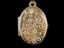 Vintage 9ct Gold Oval Picture Locket