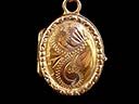 Vintage 9ct Gold Oval Picture Locket