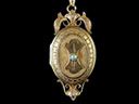 Antique French 18ct Gold & Pearl Oval Picture Locket